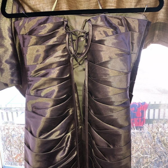 AZURE BROWN FORMAL DRESS - Picture 3 of 6